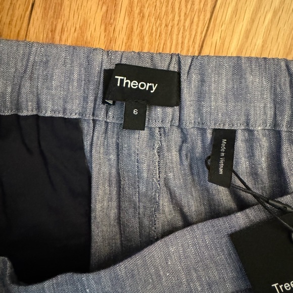 Theory chambray light linen suit. NWT. - Picture 6 of 7